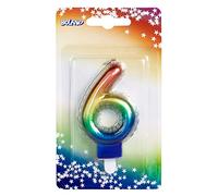 Boland 30136 Bougie Chiffres Multicolore Taille Unique