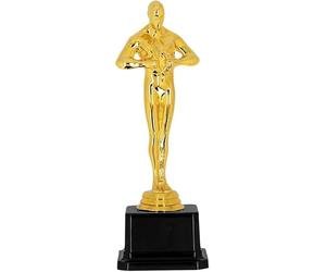 Boland - 30845 - Prix Gagnant doré, 21 cm, trophée pour Costumes de Carnaval, Coupe factice, Accessoire de déguisement, décoration de fête, Accessoire pour Le Carnaval (Lot de 5)