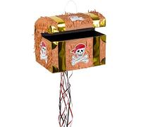 Boland trekpiñata coffre au trésor marron 30 x 26 cm Bruin