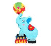 Boland - 30979 - Pinata cirque éléphant, 26 x 8,5 x 45 cm, décoration à suspendre, décoration pour anniversaire, fête à thème et carnaval