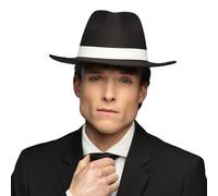 Boland 33010 - Chapeau de gangster, couvre-chef pour adultes, festival, carnaval, fête à thème (Lot de 2)