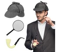 Boland 33201 - Set de détective pour déguisements, accessoires pour carnaval, set de costume, casquette, loupe et sifflet, fête de carnaval, JGA