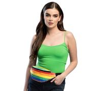 Boland - 36027 - Sac banane arc-en-ciel, sac pour soirée à thème années 90, sac banane pour festival Pride, costumes, quotidien