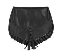 Boland 36040 - Sac banane noir pour le quotidien, les festivals ou les fêtes à thème, sac ventral en optique cuir