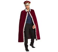 Boland Costume de Majesté 36104 – Couronne, chapeau et cape en peluche, adulte
