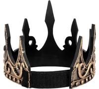 Boland 36108 - Couronne de roi médiéval, taille réglable, accessoire pour déguisements, carnaval et fête à thème, or
