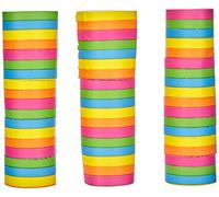 Boland 42026 - Banderoles arc-en-ciel, 3 pièces, longueur 400 cm chacune, Multicolore, Multicolore, Carnaval, Anniversaire, Décoration, Anniversaire d'enfant, Jardin d'enfant, Fête à thème