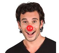 Boland 42057 - Nez de clown avec élastique, set de 6 pièces, accessoires de déguisement, accessoires pour costumes de carnaval, la fête à thème ou la JGA