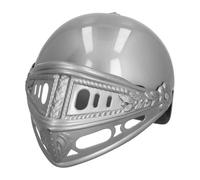 Boland 44033 - Casque de chevalier pour enfants, gris, avec visière rabattable, plastique, casque de chevalier, carnaval, Halloween, fête costumée, déguisement, théâtre