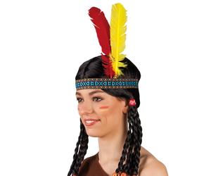 Boland 44136 Indian Unisex Adult Headband One Size Multicoloured
