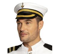 Boland 44367 - Casquette Capitaine Nicholas, chapeau avec galons dorés et ancre, couvre-chef, équipage, costume, carnaval, fête à thème
