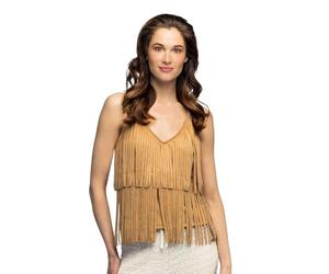 Boland 44596 - Top à franges, chemise bohème, haut sexy pour discothèque ou soirée, costume pour carnaval et soirée à thème