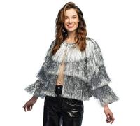 Boland - 44599 - Veste de soirée à franges pailletées, veste pour le réveillon du Nouvel An, soirée à thème, carnaval, festival