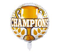 Boland 44776 Ballon en Aluminium Champions Taille 45 cm Ballon de butée Vainqueur Vainqueur Fête Sportive Décoration Cadeau