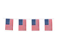 Boland 44951 - Drapeau des États-Unis, guirlande, longueur 4 m, décoration, carnaval, fête à thème, fête à thème