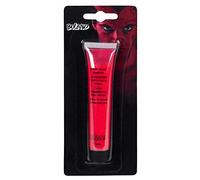 Boland 45172 - Aqua Crème de maquillage rouge, contenu 19 ml, dans un tube, maquillage à base d'eau, fête à thème, carnaval, Halloween