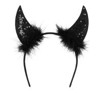 Boland - 4er Set Diadem Devil Diamond, Serre-tête pour costume de diable ou de démon