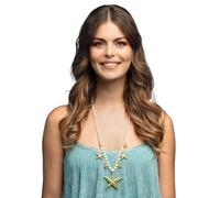 Boland 51037 - Collier avec étoile de mer, Collier sirène avec pendentif, Bijoux fantaisie, Accessoires pour déguisements, carnaval, soirée à thème