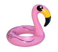 Boland 52160 - Bouée flamant rose, animal gonflable 110 cm, décoration estivale pour la plage, les vacances, les fêtes au bord de la piscine ou le carnaval