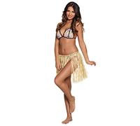 Boland Jupe hawaïenne 52230 style raphia beige Taille unique