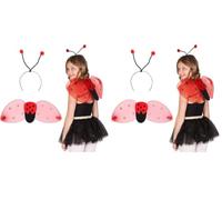 Boland 52853 - Costume de Coccinelle, Serre-tête et Ailes, Taille Unique (Lot de 2)