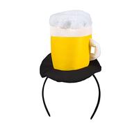 Boland 54244 - Serre-tête Prost, diadème avec verre à bière, accessoire pour fête populaire, costume, carnaval, fête à thème, jaune (Lot de 2)