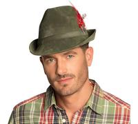 Boland 54285 Chapeau de chasseur avec edelweiss Vert