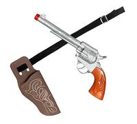 Boland 54384 - Kit cowboy, pistolet et ceinture avec licol, accessoires pour carnaval et fête à thème, accessoire pour costumes de carnaval