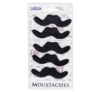 Boland 54414 - Moustache Mexicaine 5 pièces Barbe Plastique Autocollant Mexique Fiesta Accessoire Fête à thème Carnaval Costumes Déguisements Théâtre Scène