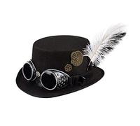 Boland 54502 Chapeau Steampunk, pour femme, taille unique, Noir