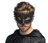 Boland 56793 Masque pour les yeux en forme de corbeau pour déguisement, carnaval, fête à thème et Halloween