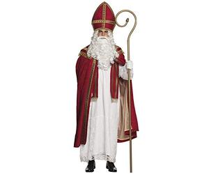 Boland 56840 Costume de Saint-Nicolas, taille L/XL, robe, cape et bonnet, Père Noël, costume, carnaval, fête à thème