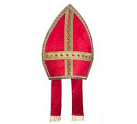 Boland 56841 Mitra Saint Nicolas Rouge/doré 35 x 33 cm