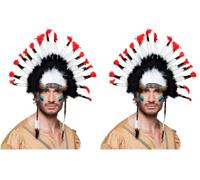 Boland 60707 60707 Coiffe dindien Mohawk (Lot de 2)
