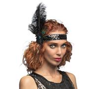 Boland 64350 - Bandeau Flapper pour déguisement et fête, Accessoires pour costumes de carnaval, Accessoires Charleston années 20 pour fête à thème ou carnaval