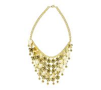 Boland 64476 - Collier Belly-Dance, or, bijou de mode, collier, danseuse du ventre, diseuse de bonne aventure, accessoire, costume, carnaval, fête à thème