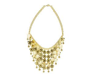 Boland 64476 - Collier Belly-Dance, or, bijou de mode, collier, danseuse du ventre, diseuse de bonne aventure, accessoire, costume, carnaval, fête à thème