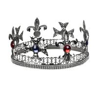 Boland 64555 Couronne Royal King en argent, pour adulte, bijou de tête pour roi, majesté, duc, carnaval, carnaval, soirée à thème, Halloween