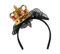 Boland 64559 Tiare Reine Serre-tête avec couronne dorée pour enfants, carnaval, Halloween, fête à thème, théâtre, scène