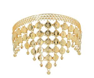 Boland - 64564 - Bandeau danseuse du ventre, accessoire pour déguisement, accessoire pour danse du ventre, fête à thème et carnaval, Doré