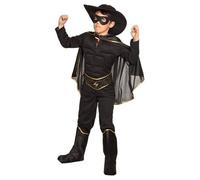 Boland – Costume enfant Bandit Zorro pour garçon, chapeau, masque, cape, ceinture et bottes