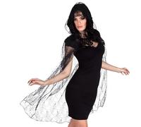Boland 71000 Cape en Toile d'araignée, Longueur Environ 150 cm, Accessoire pour Costume de Carnaval, Costume d'araignée pour Halloween ou Carnaval