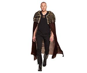 Boland 71015 - Cape chasseur, brun, cape, surplis, médiéval, chevalier, costume, fête à thème, fête de thème, carnaval
