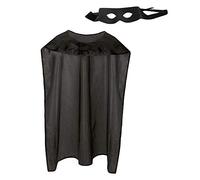 Boland 71051 Costume de super-héros pour adulte, taille unique, noir, Superman, Hero, Batman, Fête à thème, Carnaval