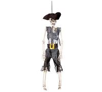 Boland 72091 - Statue de squelette Pirate, et autres Jouets, Noir/Gris