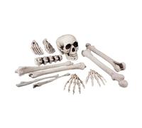 Boland 72157 Set Tête de Mort et os, One Size, Blanc