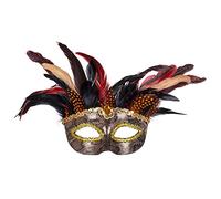 Boland 72218 - Masque pour les yeux Vaudou Marasa, accessoire de carnaval, costume, fête à thème, Halloween
