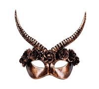 Boland 72253 - Masque pour les yeux Maman Legba pour adulte, masque pour Halloween ou carnaval, accessoire de costume, costumes de carnaval, JGA, Bronze