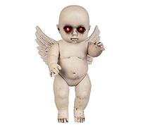 Boland 72266 Poupée d'ange diabolique en plastique Taille 30 cm, Beige/Rouge