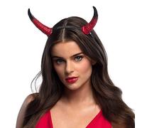 Boland 72279 - Serre-tête diable avec cornes pour adultes, accessoires pour costumes d'Halloween et de carnaval, accessoire pour costumes de carnaval